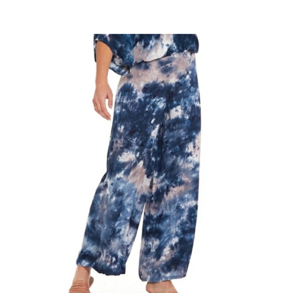 Young Fabulous & Broke Tie Dye Aiko Pant Midnight Blue - Picture 2 of 9